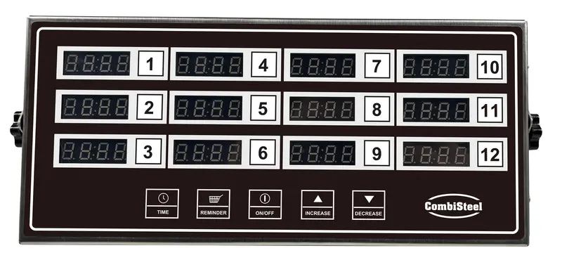 Combisteel Digitaler Küchentimer 12 Kanäle DKT-12