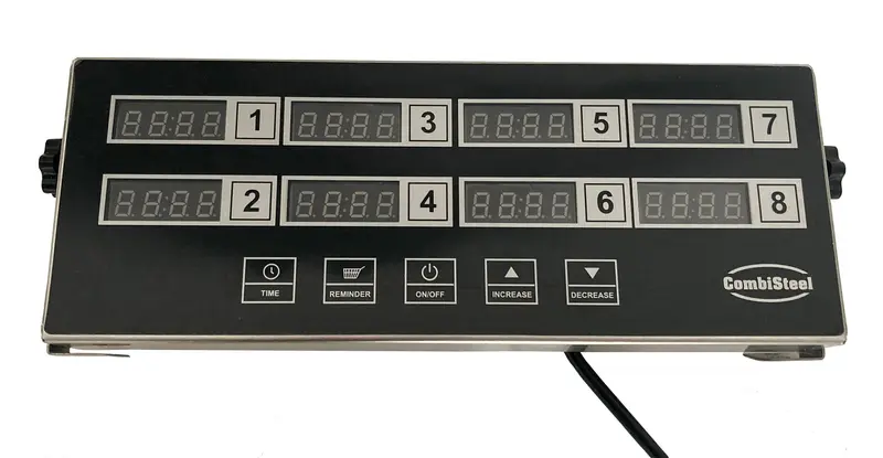 Combisteel Digitaler Küchentimer 8 Kanäle DKT-8