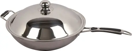 CombiSteel Edelstahl Induktion Pfanne Ø36 Für Wok