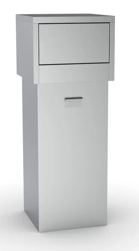 Combisteel Edelstahl Mülleimer 80L