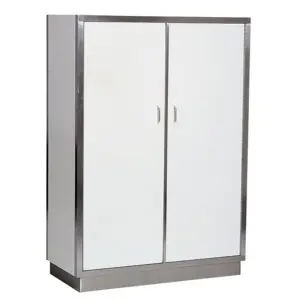 CombiSteel Edelstahl Porzellanschrank 2 Türen 5 Level 950