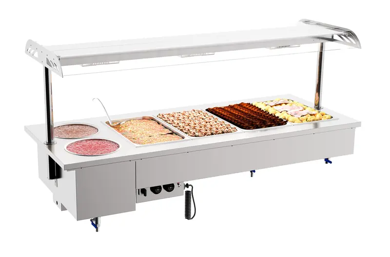 Combisteel Einbau Bain-marie mit Schalen 4/1