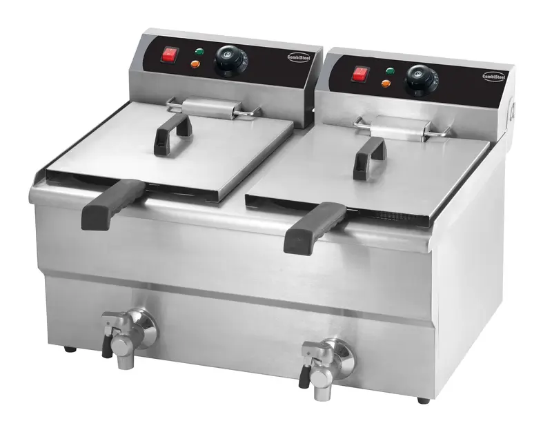 CombiSteel Elektro Tischfriteuse 2 × 10 L