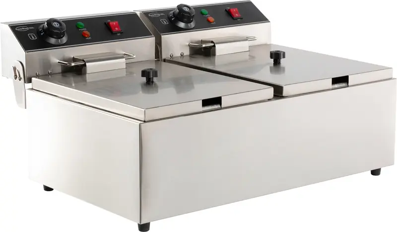Combisteel Elektro Tischfriteuse 2 x 6 L