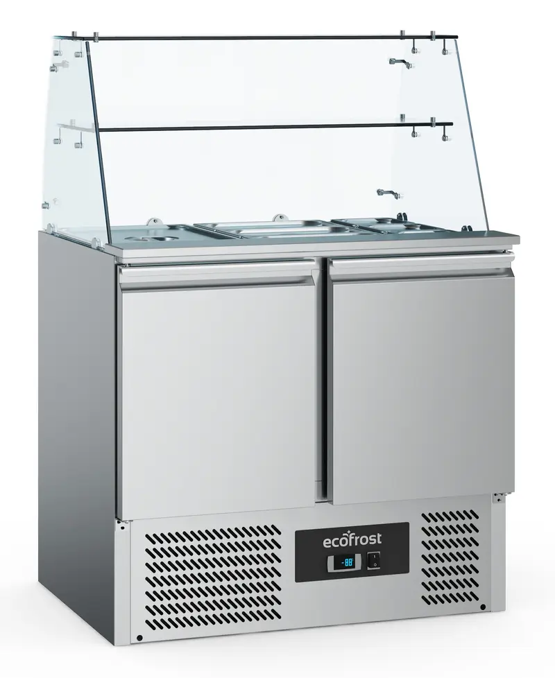 Combisteel Gekühlte Saladette mit Glas 2 Türen (7950.5105)