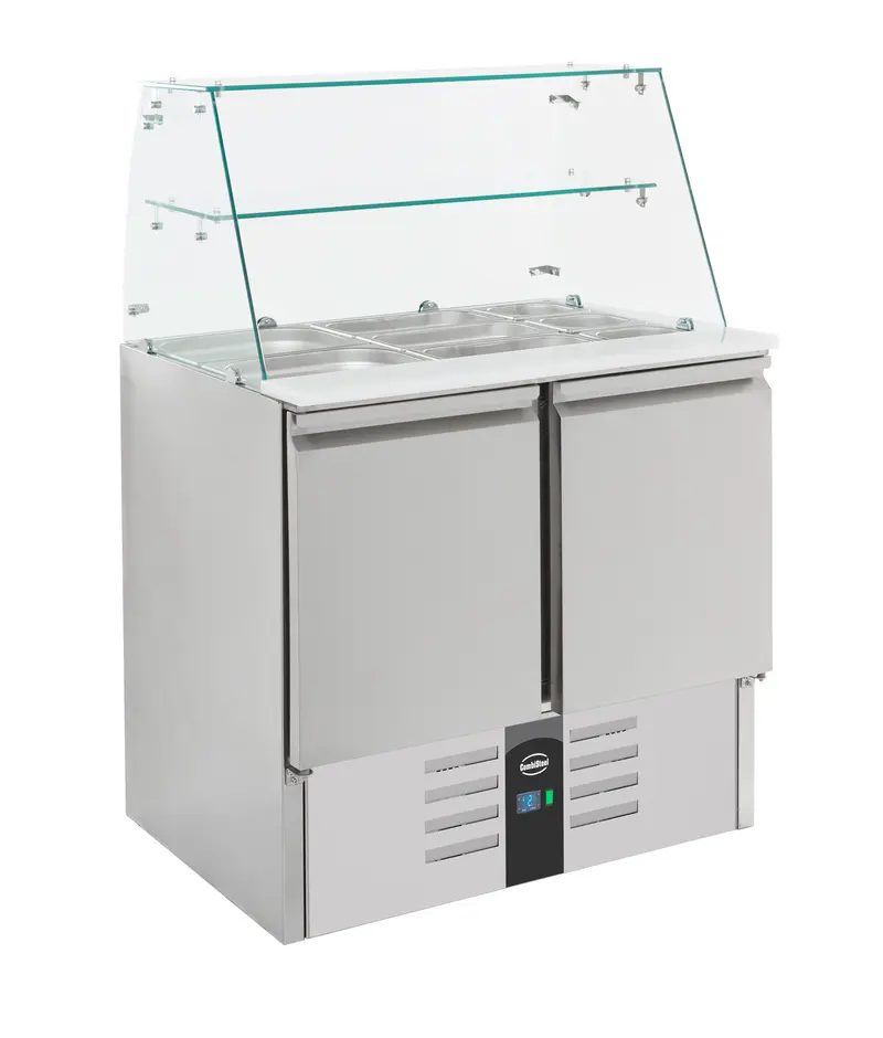 CombiSteel Gekühlte Saladette Mit Glas 2 Türen