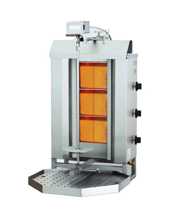 CombiSteel Gyros Gasgrill Motor Position Oben 3 Heizzonen