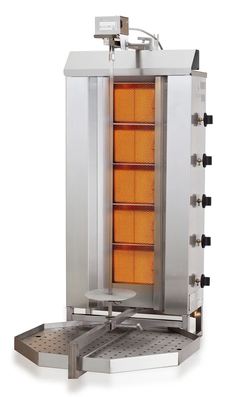 CombiSteel Gyros Gasgrill Motor Position Oben 5 Heizzonen