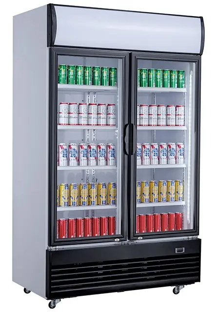 CombiSteel Kühlschrank 2 Glastüren 800L