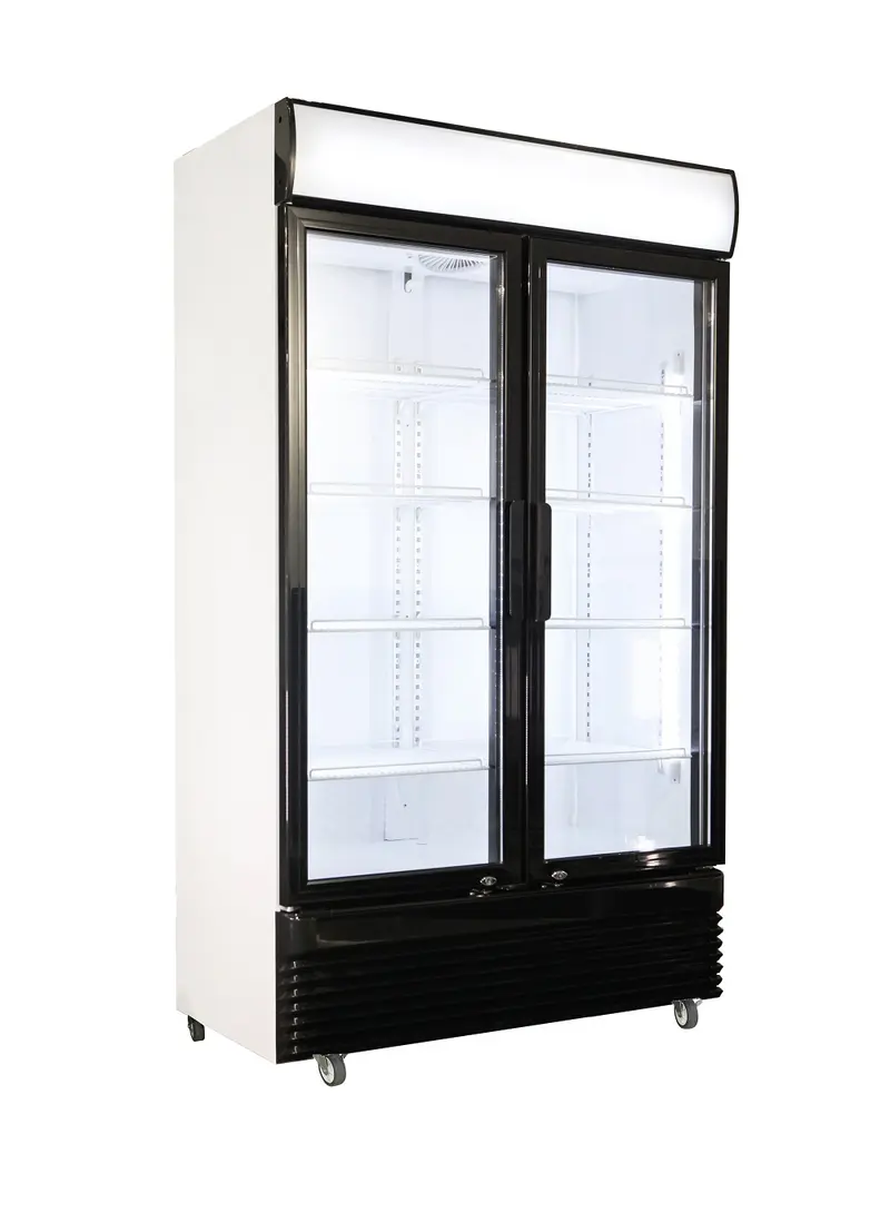 CombiSteel Kühlschrank 2 Glastüren Bez-780 Gd