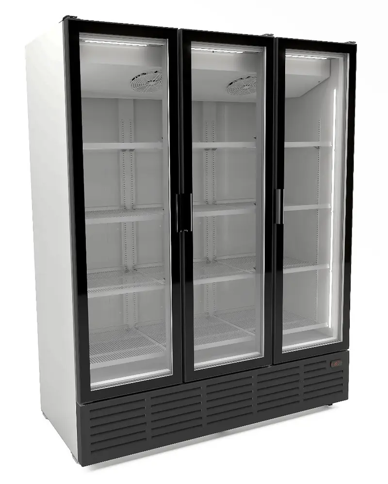 Combisteel Kühlschrank 3 Glastüren - Weiss 9002