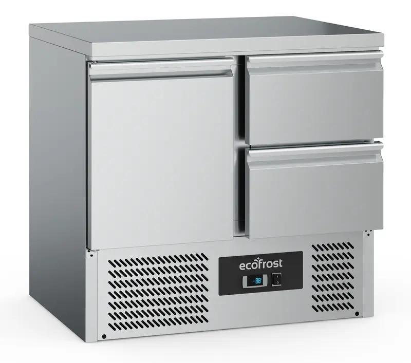 Combisteel Kühltisch 1 TÜR/2 Laden, 900 x 700 x 876 mm