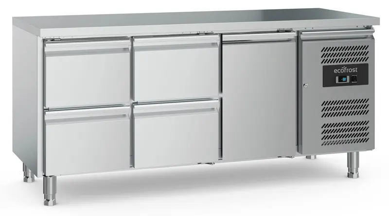 Combisteel Kühltisch 1 Tür und 4 Schubladen, Serie 700 (7950.5175)