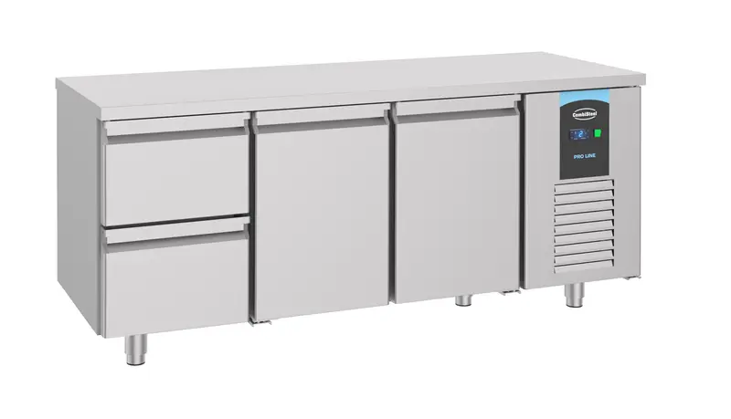 Combisteel Kühltisch 2 Türen 2 Schubladen Energy Line, Serie 700