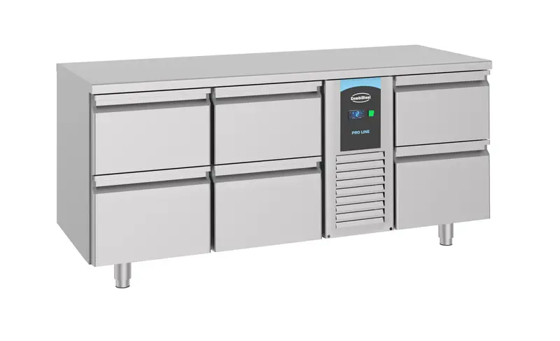 Combisteel Kühltisch 6 Schubladen Monoblock Energy Line, Serie 700