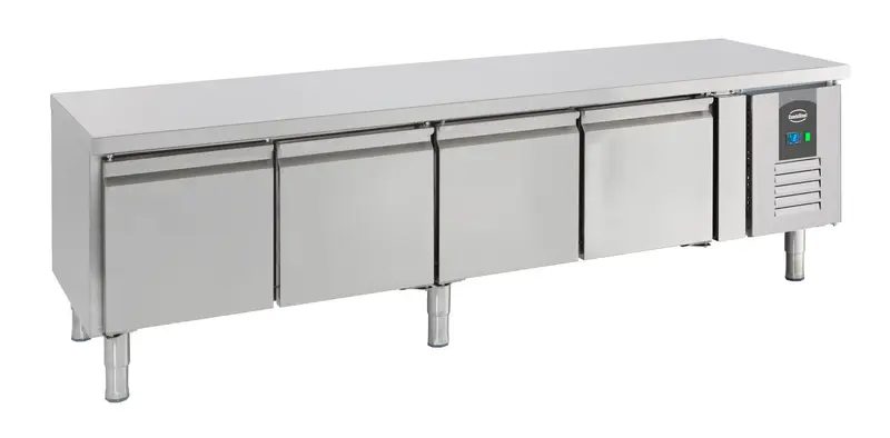 Combisteel Kühltisch 650 Hoch 4 Türen, 2230 x 700 x 650 mm