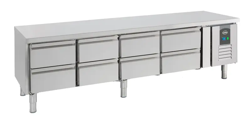 CombiSteel Kühltisch 650 Hoch 8 Schubladen