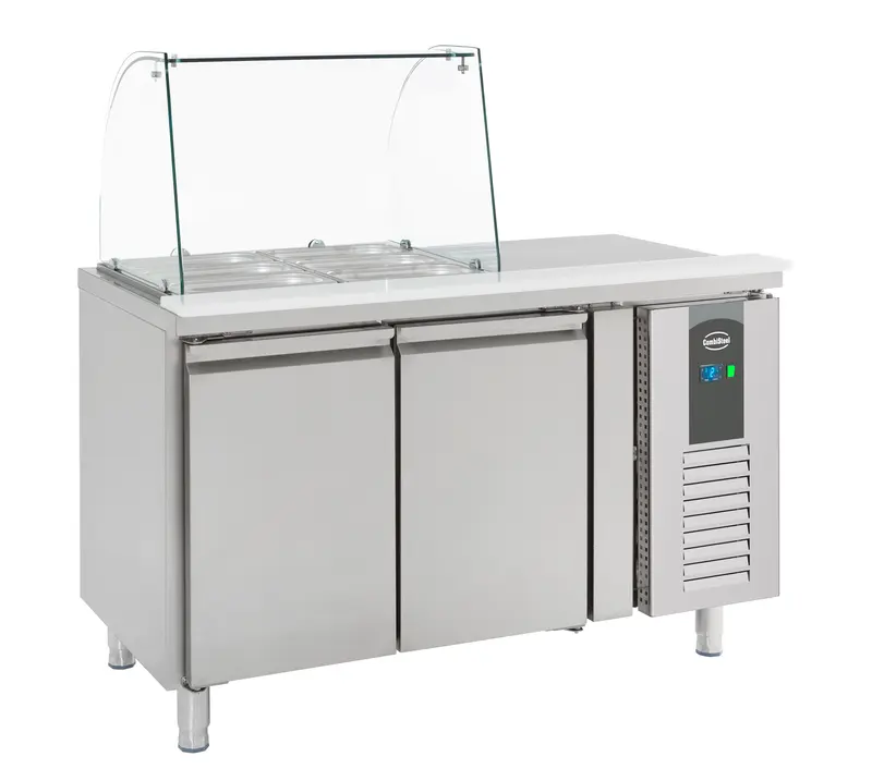 Combisteel Kühltisch mit Glas 2 Türen