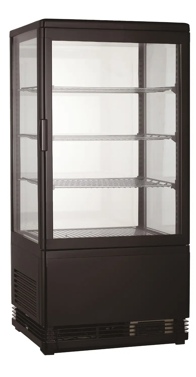 CombiSteel Kühlvitrine 78L Schwarz