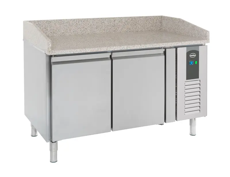 Combisteel Pizzatisch 2 Türen, 1510 x 800 x 1000 mm