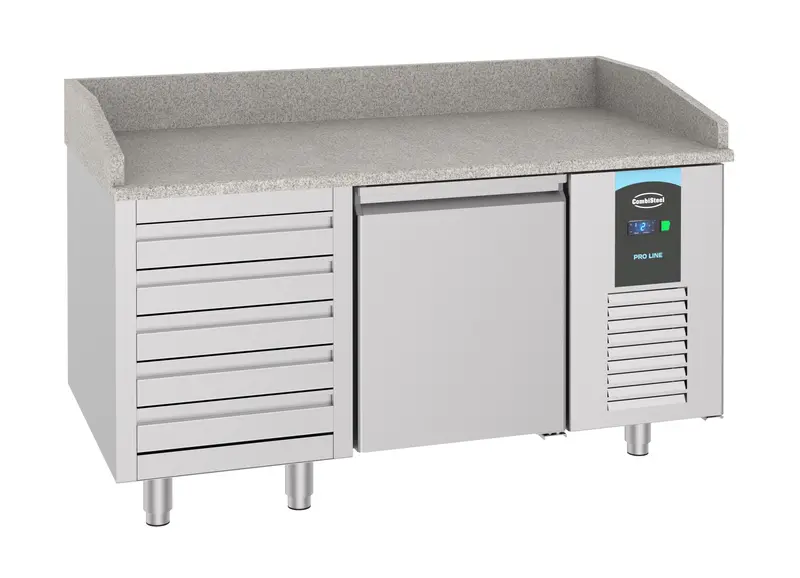 CombiSteel Pizzatisch Mit 1 Tür Und 5 Schubladen
