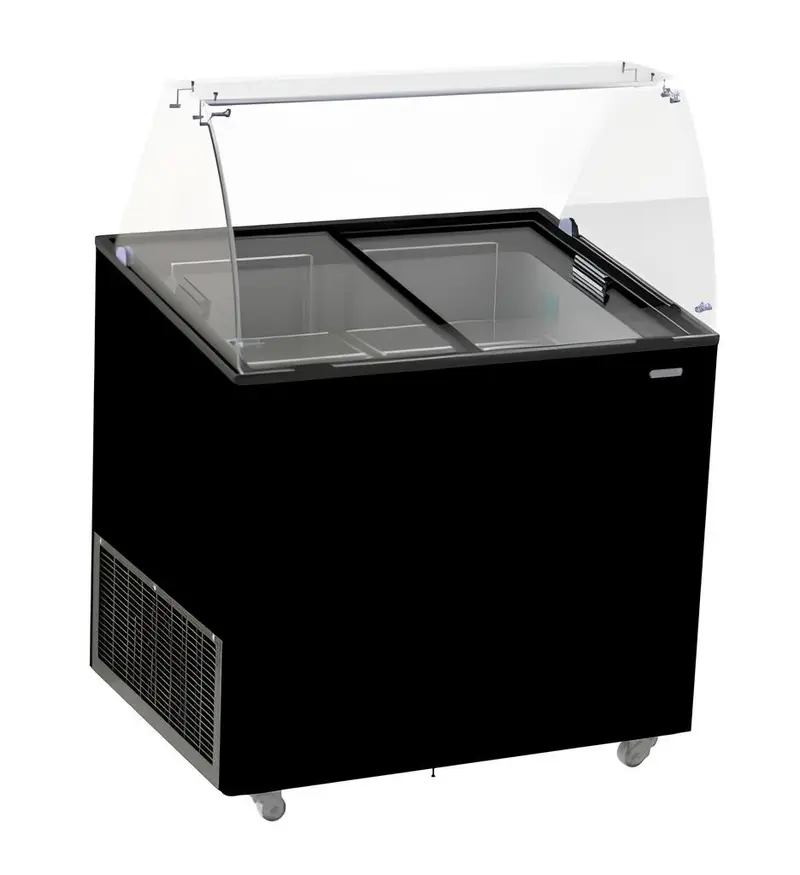Combisteel Speiseisvitrine Corsica Schwarz 6 x 5 Lt
