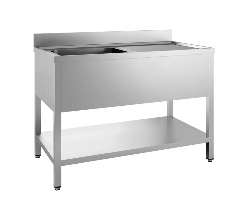 Combisteel Spültisch Grundboden Demontabel 2 Links 1600, Serie 700