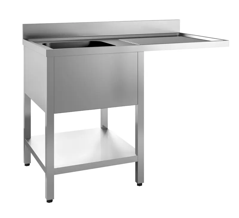 Combisteel Spültisch Grundboden Spülmaschine Demontabel 1 Links 1400, Serie 700