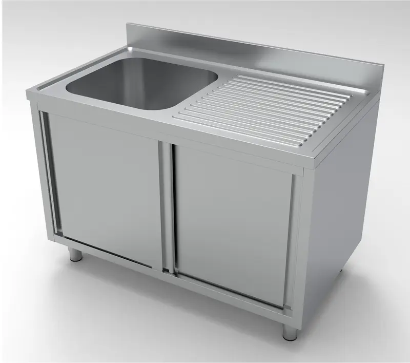 Combisteel Spültisch Schiebetüren 1 Links 1200, Serie 700