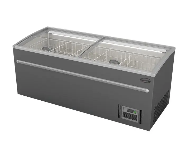 CombiSteel Supermarkt Tiefkühltruhe Grau 2100 Automatische Abtauung
