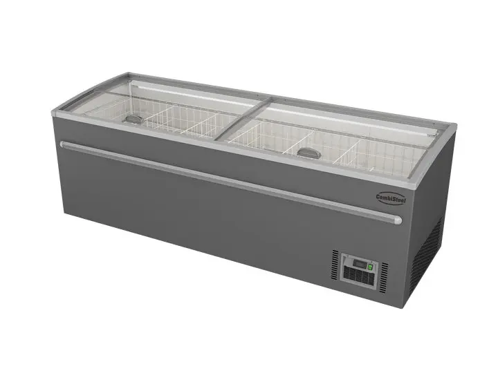 CombiSteel Supermarkt Tiefkühltruhe Grau 2500 Automatische Abtauung