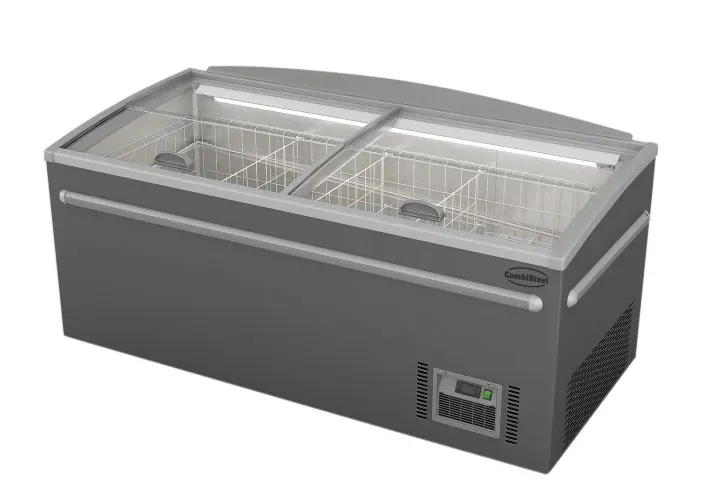 Combisteel Supermarkt Tiefkühltruhe Grau Kopf Element Automatische Abtauung