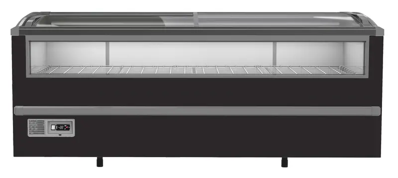 Combisteel Supermarkt Tiefkühltruhe Schwarz 2125 Manuelles Auftauen (7072.0030)