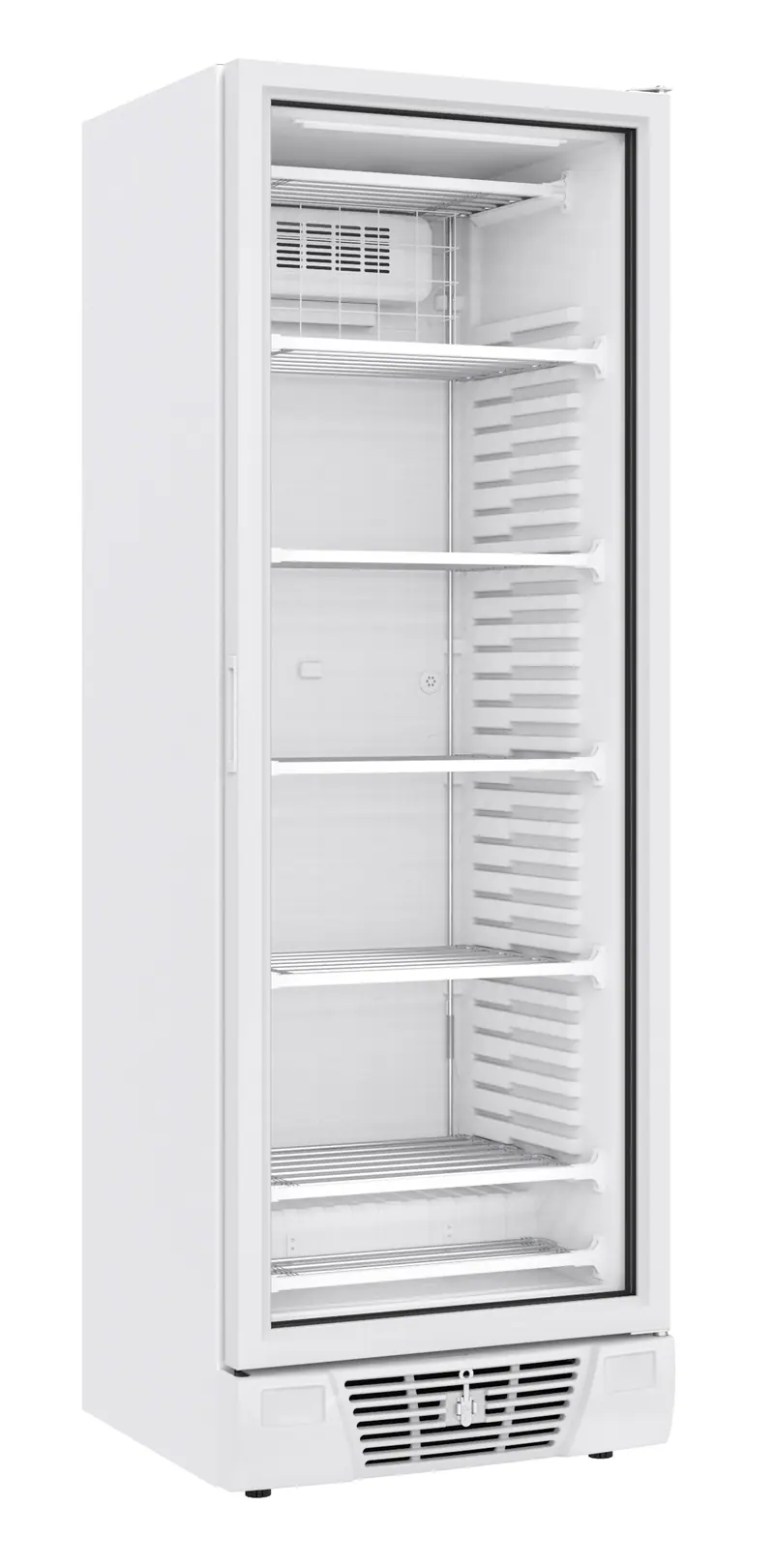 Combisteel Tiefkühlschrank 1 Glastür 382L, 640 x 670 x 1875 mm