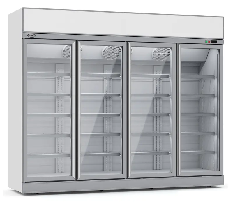 Combisteel Tiefkühlschrank 4 Glastüren INS-2060F *transport auf Anfrage* **achtung, Es Liegt Ein Erhöhter Einschatlstrom Vor, Sodass Ein Leitungsschutzschalter mit C-charakteristik Erforderlich Ist.**