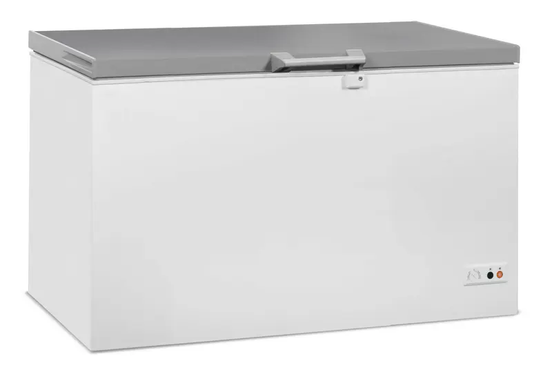Combisteel Tiefkühltruhe Edelstahl Deckel 407 L