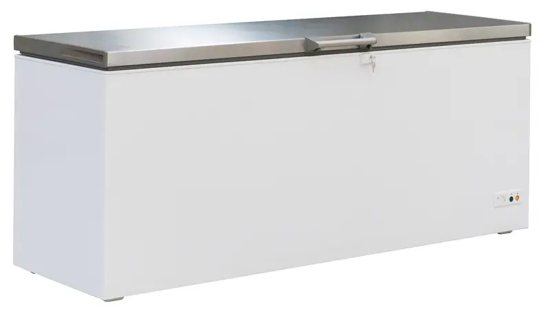 Combisteel Tiefkühltruhe Edelstahl Deckel 635 L