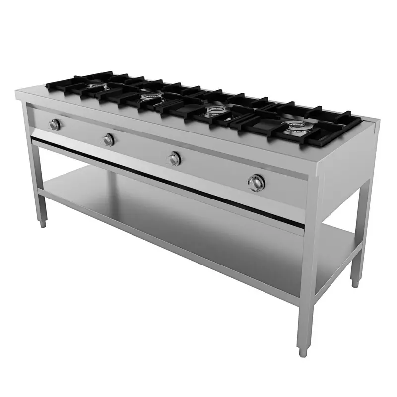 CombiSteel Tisch Für Pfannenkuchen 4 Brenner
