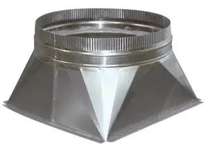CombiSteel Übergangsstuck Viereck-Rund Ø 450