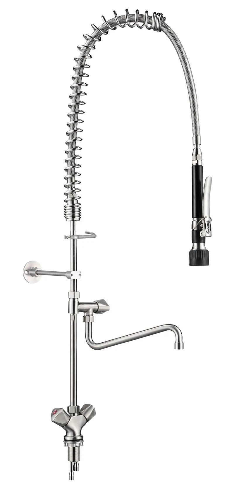 Combisteel Vorspüldusche mit 1-Loch, 304 Edelstahl (7536.0005)