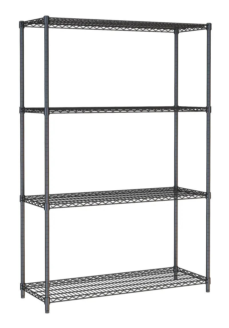CombiSteel Wandbretter 4 Levels 1200 Schwarz Selbstmontage