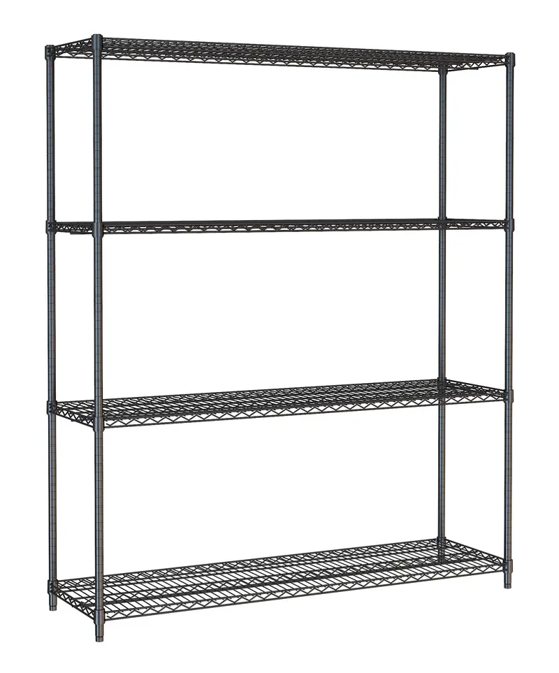 CombiSteel Wandbretter 4 Levels 1500 Schwarz Selbstmontage