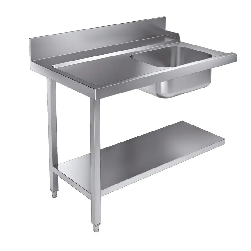 CombiSteel Zulauftisch Grundboden 1200 Links Für 7082.0070 - 0075