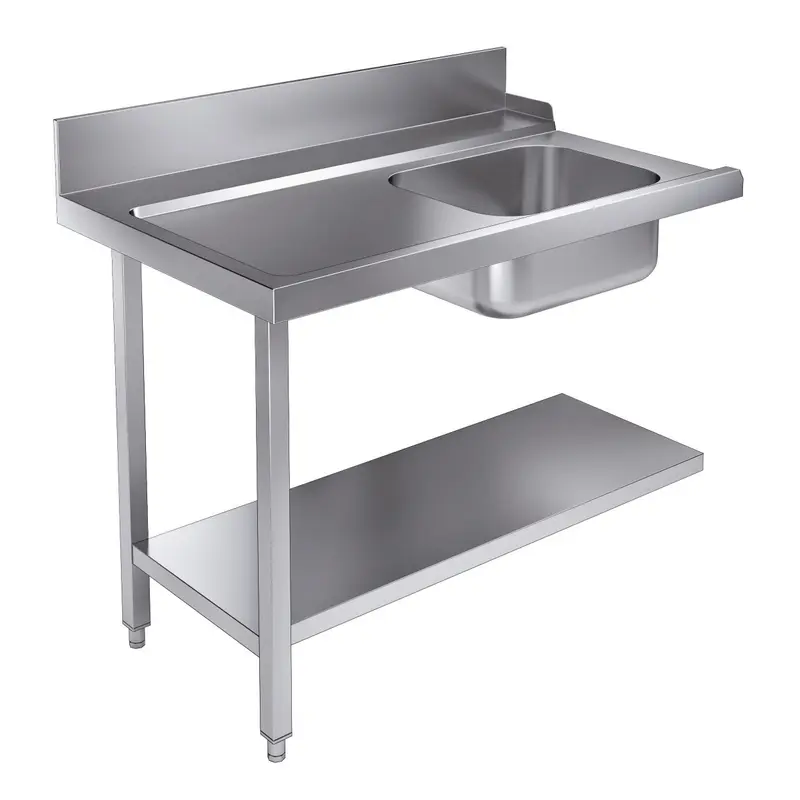 CombiSteel Zulauftisch Grundboden 1200 Links Für 7280.0045-0046