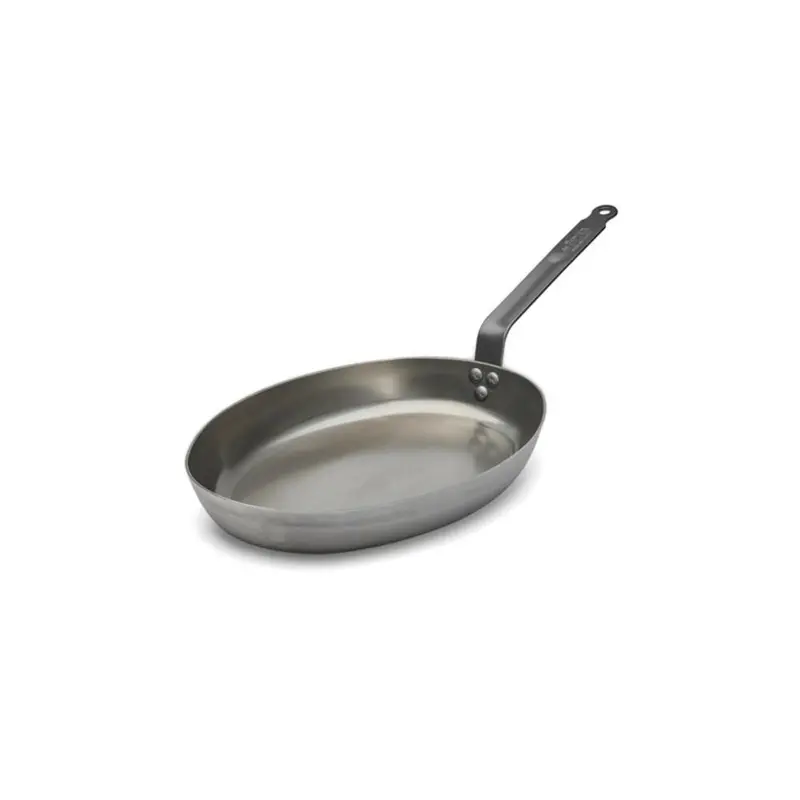 de Buyer Fischpfanne Oval CARBONE PLUS 36X26cm | 3 Stück