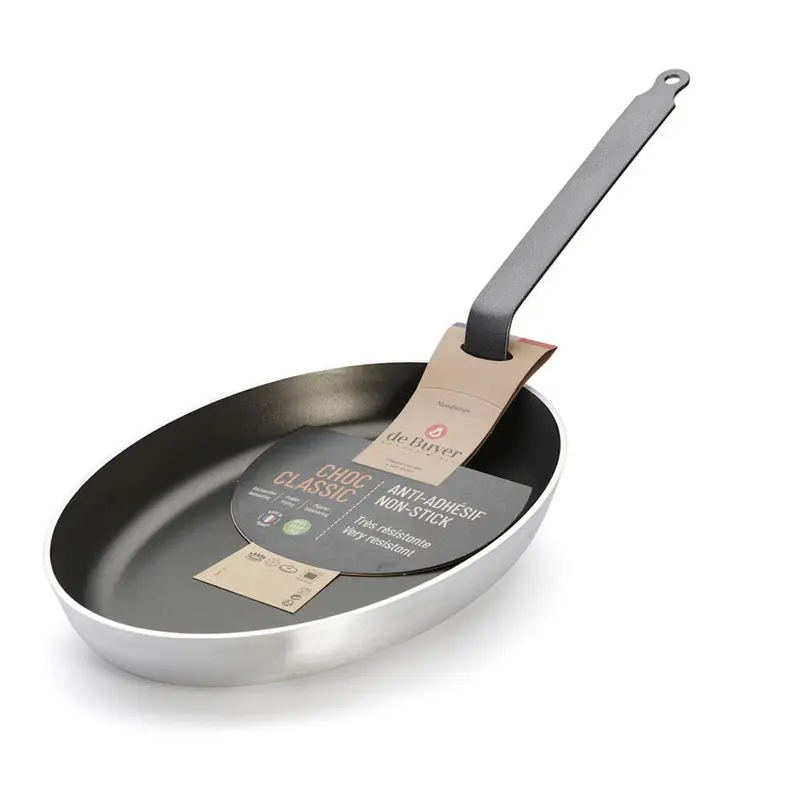 de Buyer Ovale Fischpfanne Choc 36 cm | 3 Stück