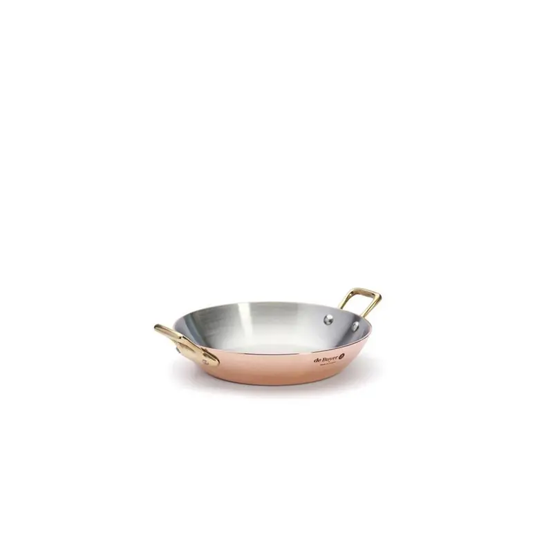 de Buyer Servierpfanne Mit 2 Messinggriffen Ø 16cm INOCUIVRE