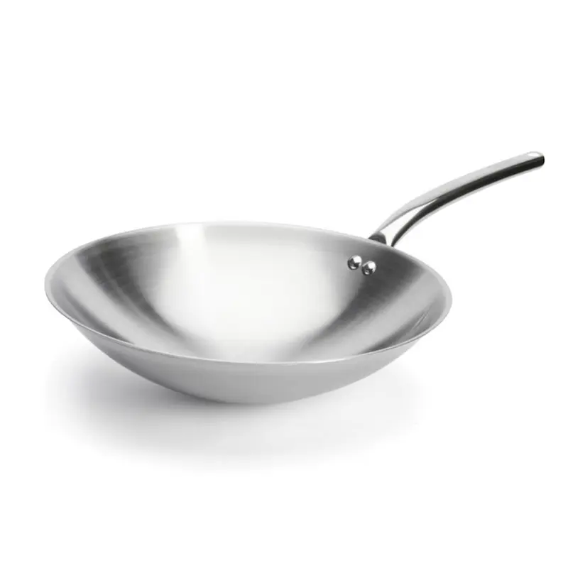 de Buyer Wok, Edelstahl, 36 cm, Induktion