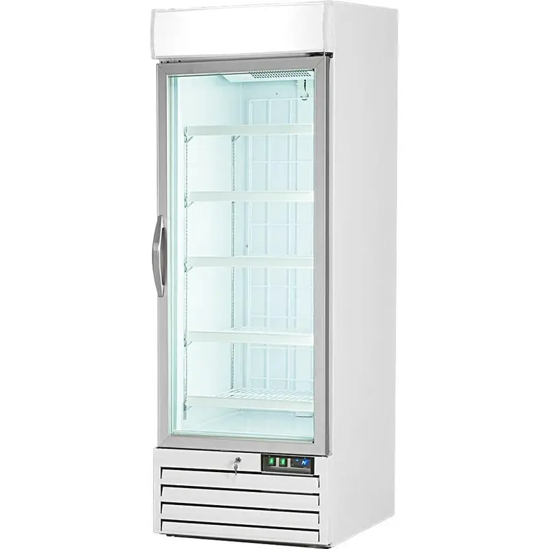 Displaytiefkühlschrank mit Glastür GT77D, Abmessung 680 x 700 x 1990 mm (BxTxH)