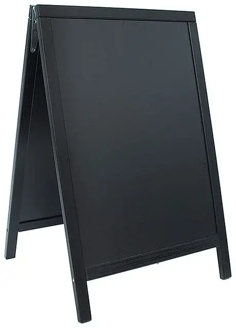 Doppeltafel 85 cm, schwarz, Fläche